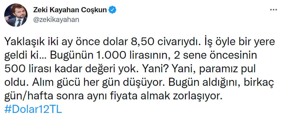 Sadece 4 Gün Önce 11 Olan Dolar, 12 TL’yi Geçti