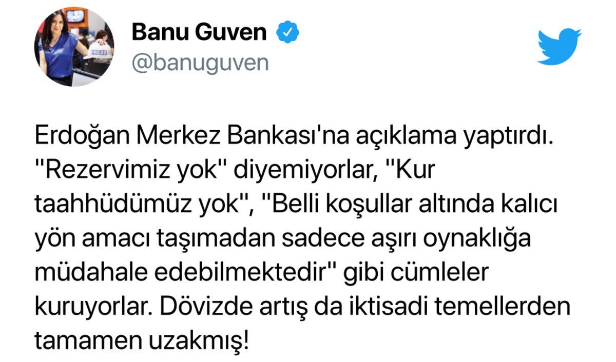 Merkez Bankası’ndan Doların 1 Günde 2 TL Artması Hakkında ’Aşırı Oynak Piyasa’ Açıklaması: İşte Gelen Tepkiler