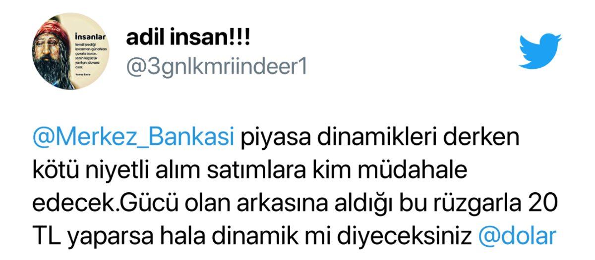 Merkez Bankası’ndan Doların 1 Günde 2 TL Artması Hakkında ’Aşırı Oynak Piyasa’ Açıklaması: İşte Gelen Tepkiler
