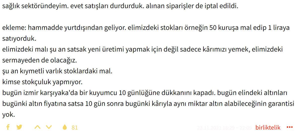 Doların Artmasıyla Sağlık, Mobilya ve E-Ticaret Gibi Birçok Sektörde Satışların Durdurulduğu Öne Sürüldü