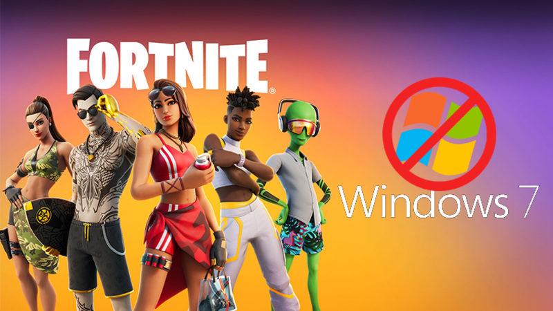 Fortnite, Windows 7 ve Windows 8 Desteğini Sonlandıracağını Duyurdu