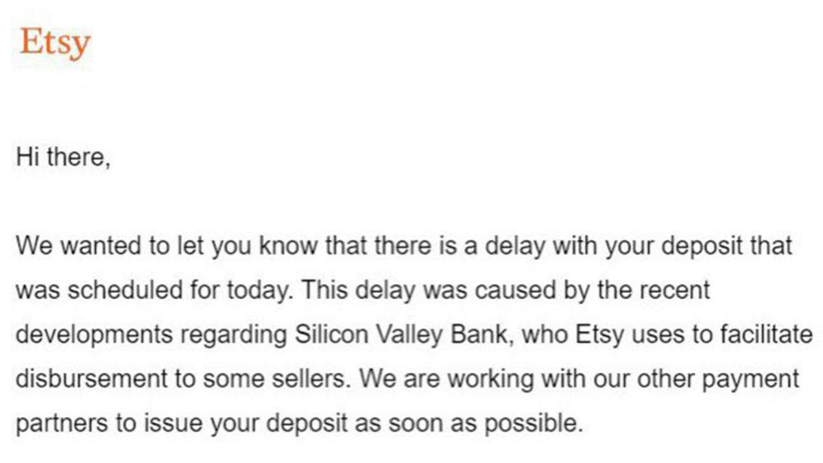 Silikon Vadisi Bankasının İflas Etmesinin Ardından Etsy, Satıcıların Ödemesini Geciktirmeye Başladı