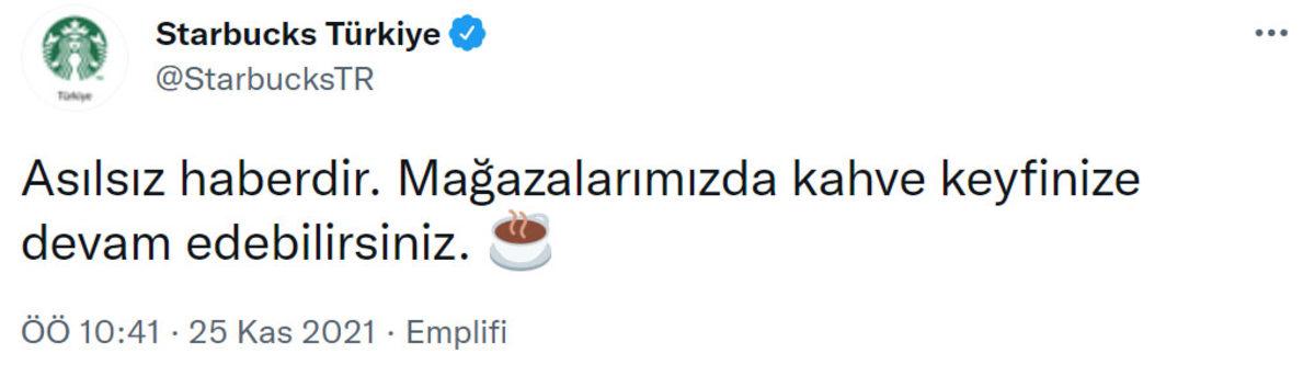 Starbucks’tan Türkiye’den Çekileceği İddiaları Hakkında Açıklama