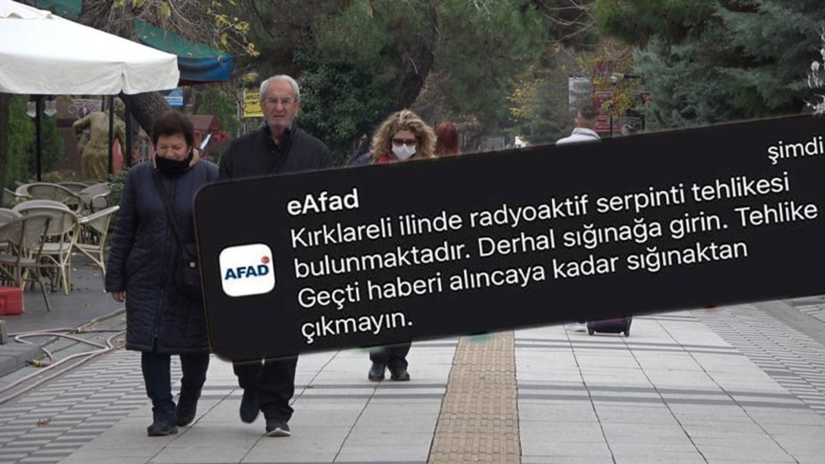 AFAD’dan Şehri Ayağa Kaldıran Mesaj: Derhal Sığınağa Gidin