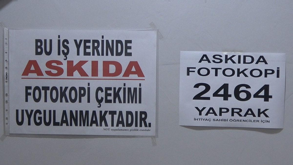 Ekonomik Sıkıntılar Yaşayan Öğrenciler İçin ’Askıda Fotokopi’ Uygulaması Başlatıldı