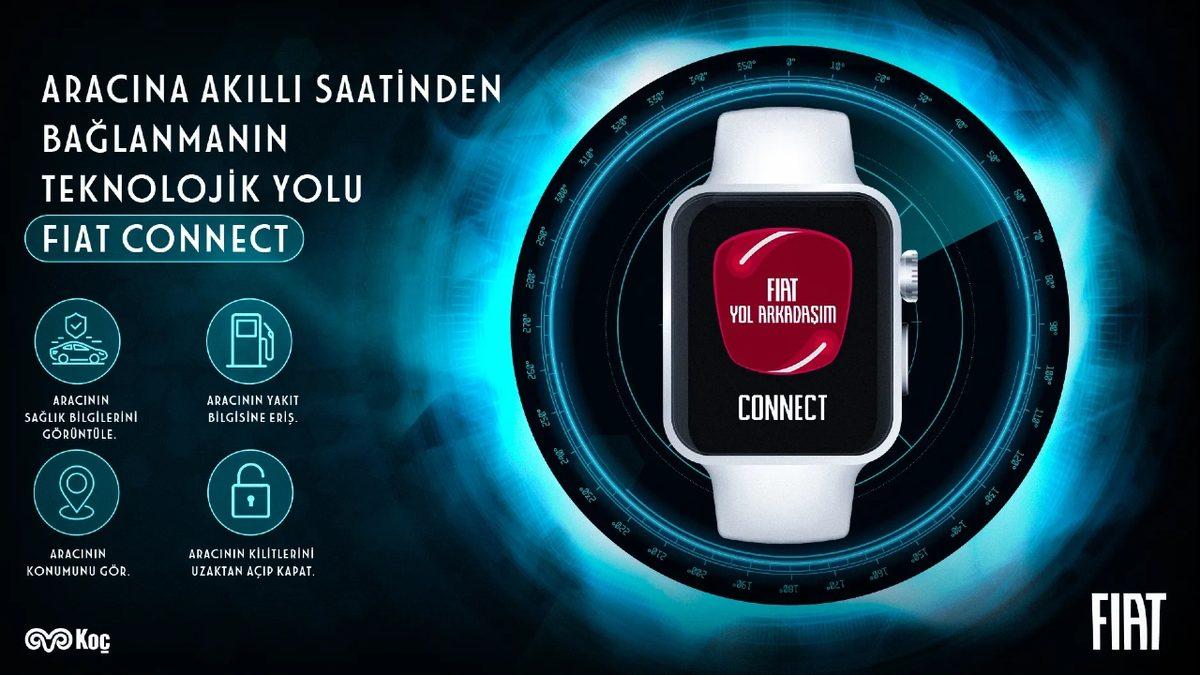Fiat Connect’e Akıllı Saat Desteği Geliyor: Aracın Kilidini Açıp, Konumunu Görebileceksiniz
