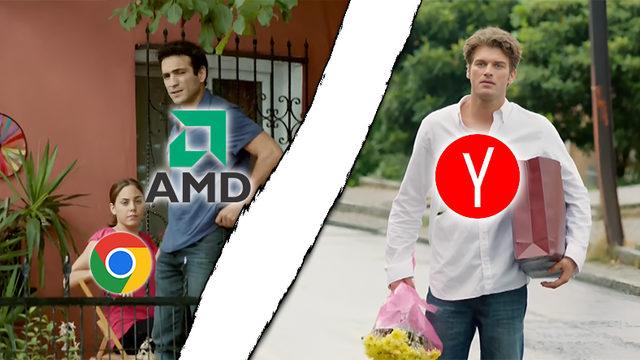 Yandex, AMD Sürücülerinin Google Chrome’un Lehine Çalıştığını İddia Etti