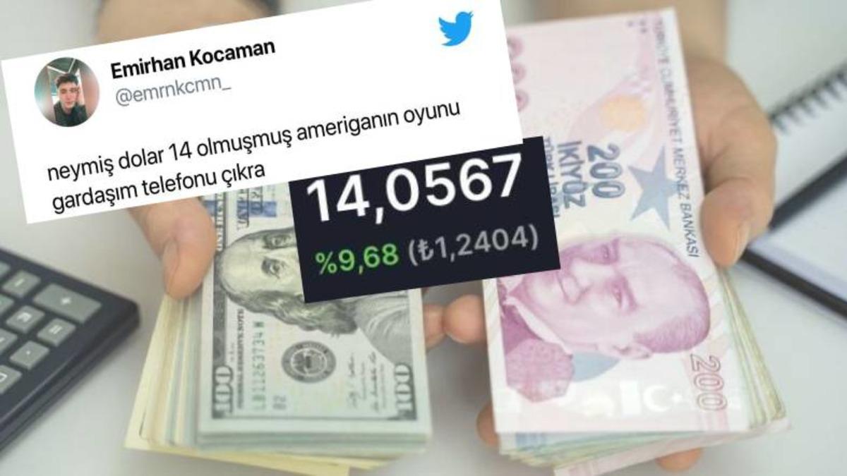 Dolar Yeni Bir Rekor ile 14 TL’nin Üzerine Çıktı: İşte Sosyal Medyadan Gelen Tepkiler