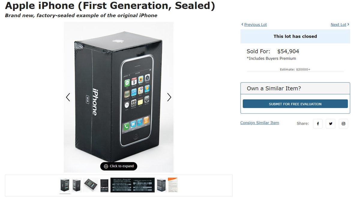 Jelatini Bile Sökülmemiş ’İlk iPhone’ Modeli, 1 Milyon TL’nin Üzerinde Fiyata Satıldı