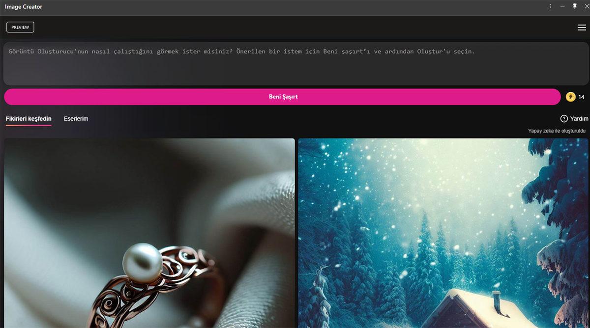 Bing’e Şimdi de Dall-E Geldi: Yazdığınız Her Şeyi Görsele Dönüştürebiliyor!