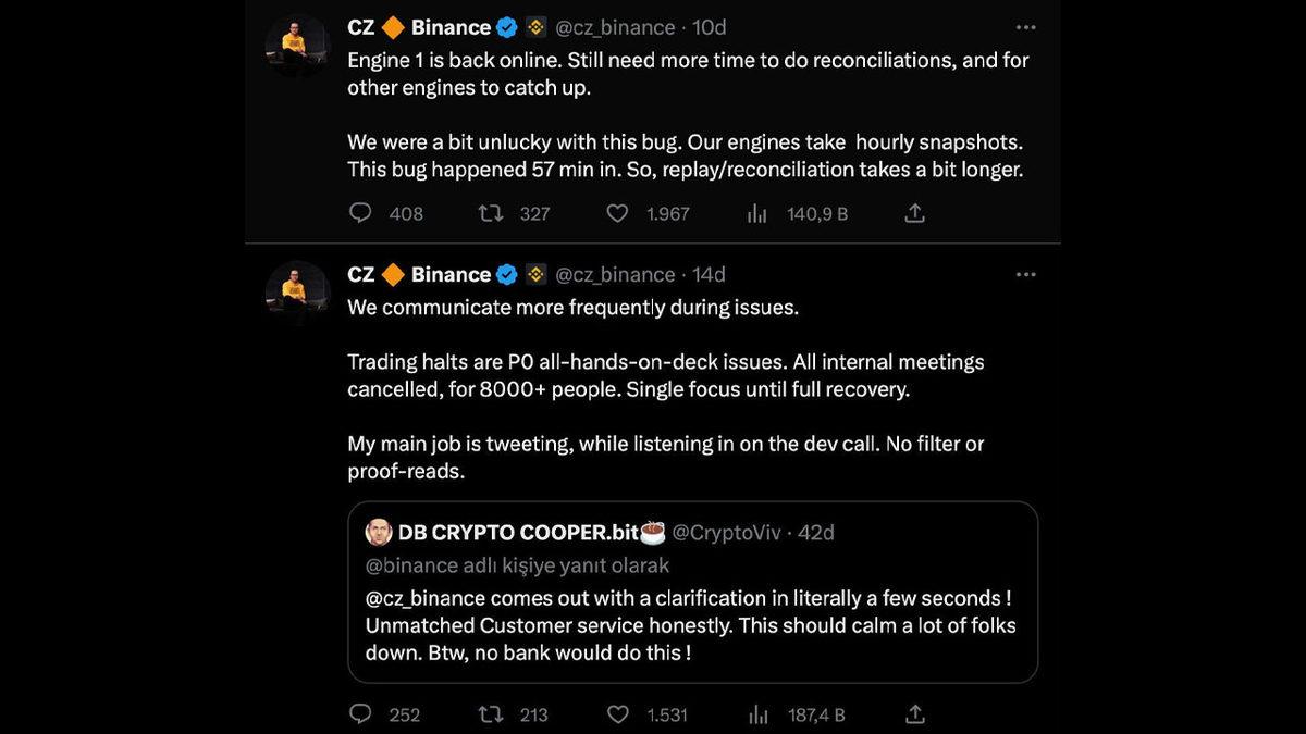 Binance’te Sorun Giderildi: Spot İşlemler Yeniden Başladı