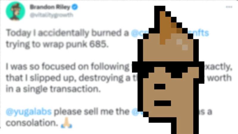 Bir NFT Koleksiyoncusu, On Binlerce Dolar Değerindeki NFT’sini Yanlışlıkla ’Yaktı’: NFT Kalıcı Olarak Silindi