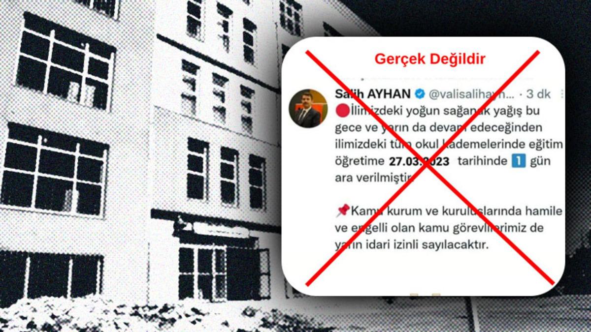 Parayla Mavi Tik Alan ’Sahte’ Valinin "Şanlıurfa’da Okullar Tatil" Paylaşımı Ortalığı Karıştırdı