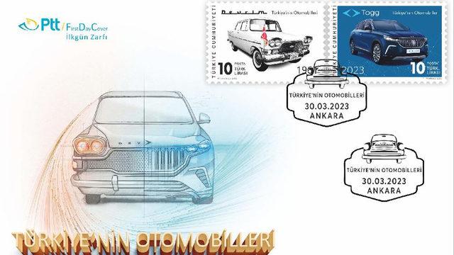 Togg T10X ve Devrim Otomobiline Özel Olarak Üretilen Resmi Posta Pulları Tanıtıldı!