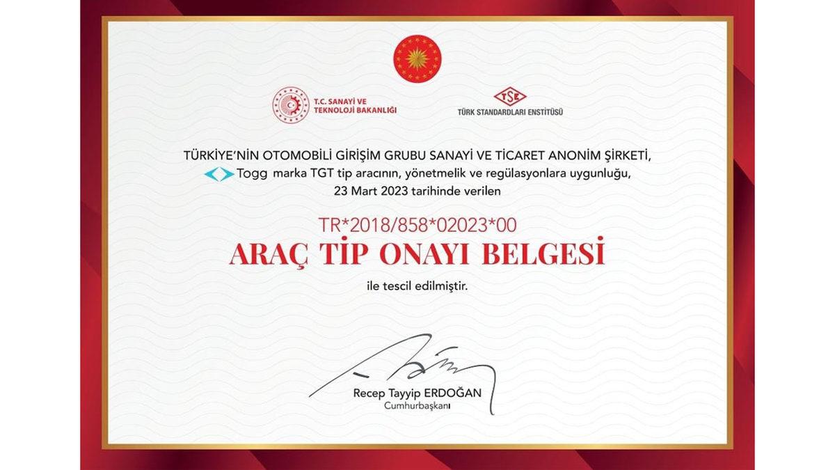 41 Testten Başarıyla Geçen Togg T10X, TSE TİP Onay Belgesi Aldı
