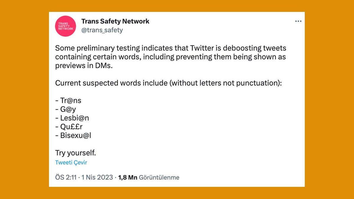 Twitter, ’Gay’ ve ’Trans’ Gibi Kelimeleri Sansürlemeye Başladı