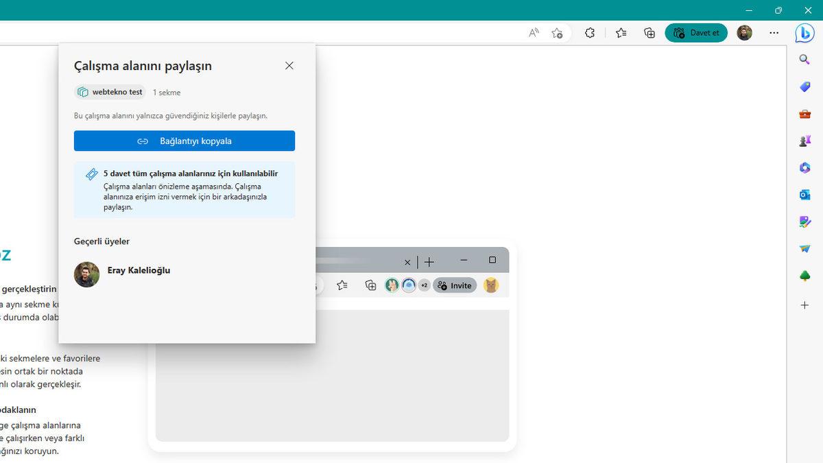 Microsoft, Tüm Edge Tarayıcısını Ortak Çalışma Alanına Dönüştüren Özelliğini Duyurdu: Workspaces