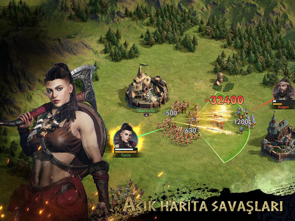 Viking Temalı Mobil Strateji Oyunu 