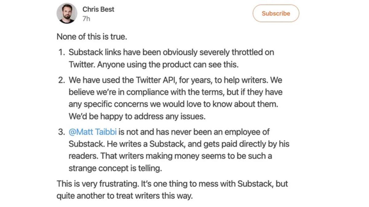 Substack CEO’sundan Elon Musk’a Misilleme: “Twitter Durumu Sinir Bozucu Hale Gelmeye Başladı”