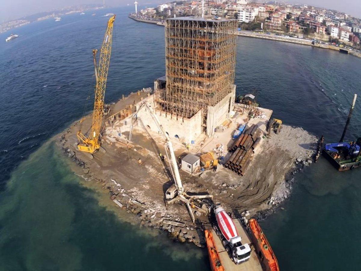 Restorasyonu Devam Eden Kız Kulesi’nin 