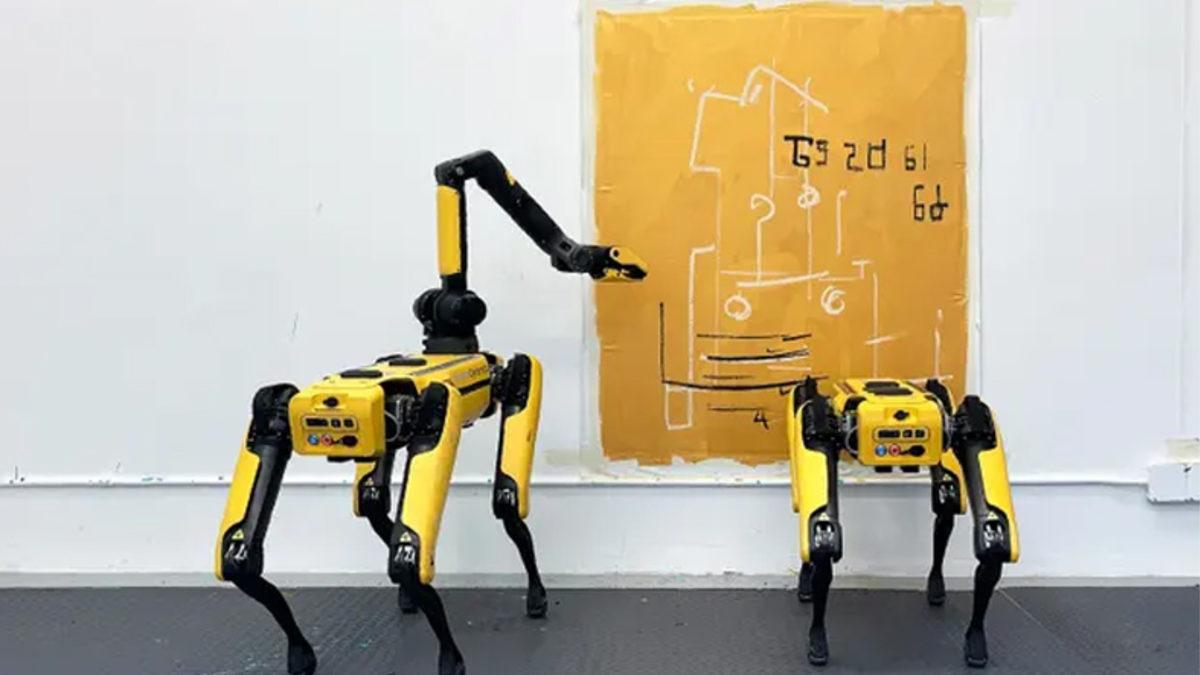 Boston Dynamics’in Köpek Robotu Spot, Şimdi de Ressam Oluyor (Kendi Sergisi Bile Olacak)