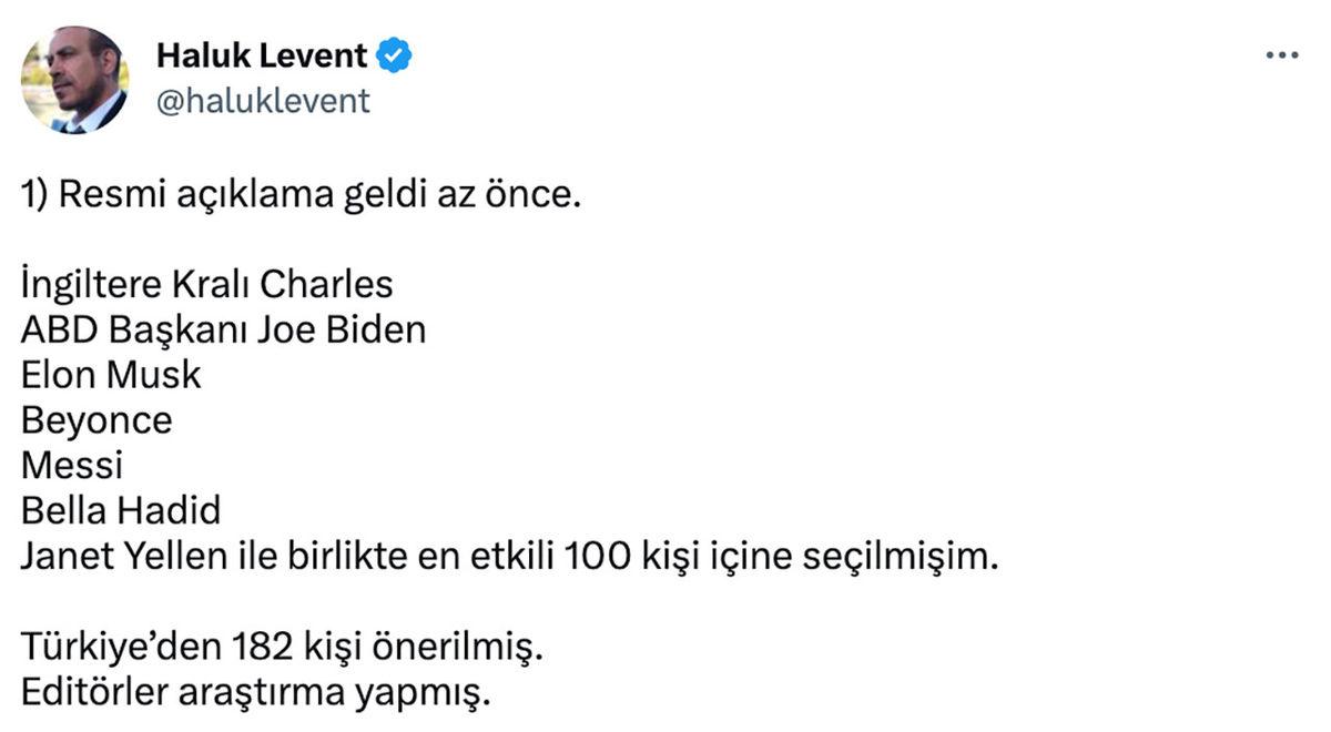 Haluk Levent, “Dünyanın En Etkili 100 Kişisi” Ödülünü Almayı Reddetti: İşte Nedeni
