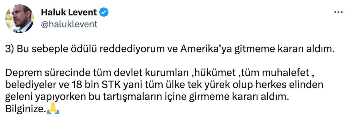 Haluk Levent, “Dünyanın En Etkili 100 Kişisi” Ödülünü Almayı Reddetti: İşte Nedeni