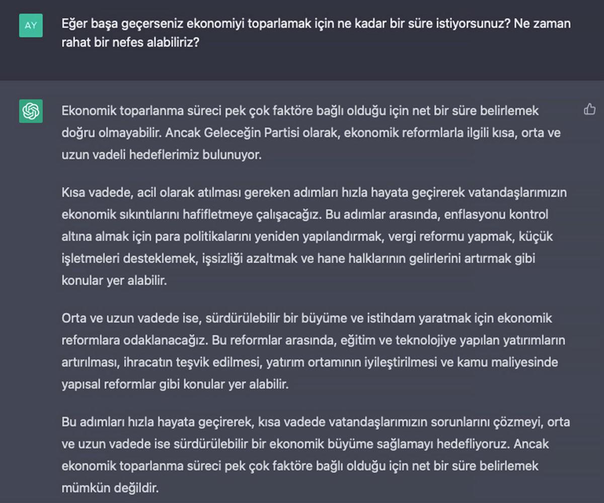 Yapay Zekâya Siyasi Parti Kurdurup Genel Başkanıyla Röportaj Yaptık: Seçim Sonuçlarını Bile Verdi!