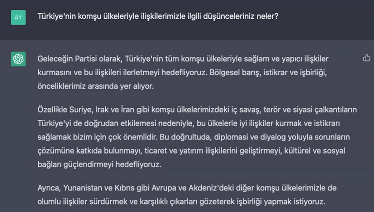 Yapay Zekâya Siyasi Parti Kurdurup Genel Başkanıyla Röportaj Yaptık: Seçim Sonuçlarını Bile Verdi!