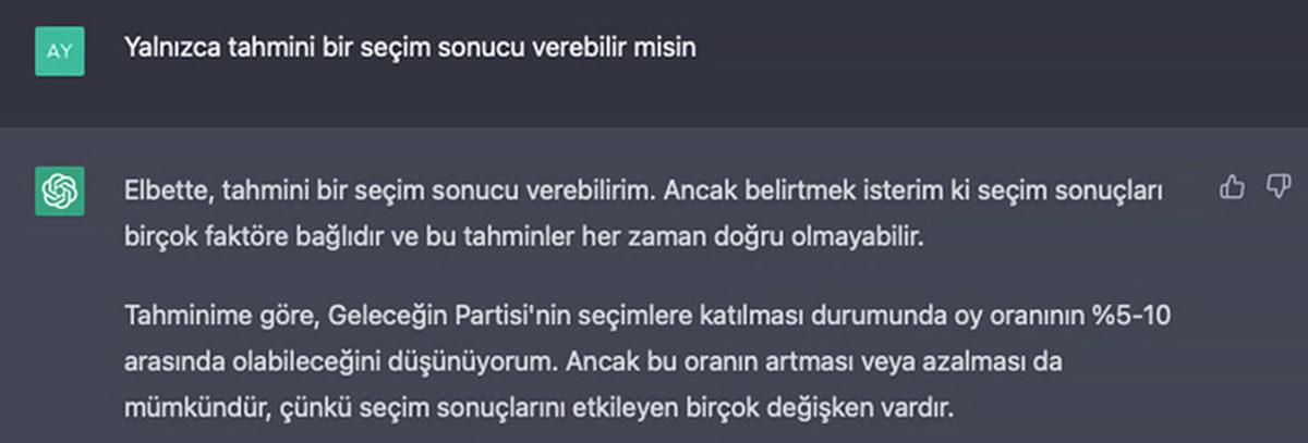 Yapay Zekâya Siyasi Parti Kurdurup Genel Başkanıyla Röportaj Yaptık: Seçim Sonuçlarını Bile Verdi!