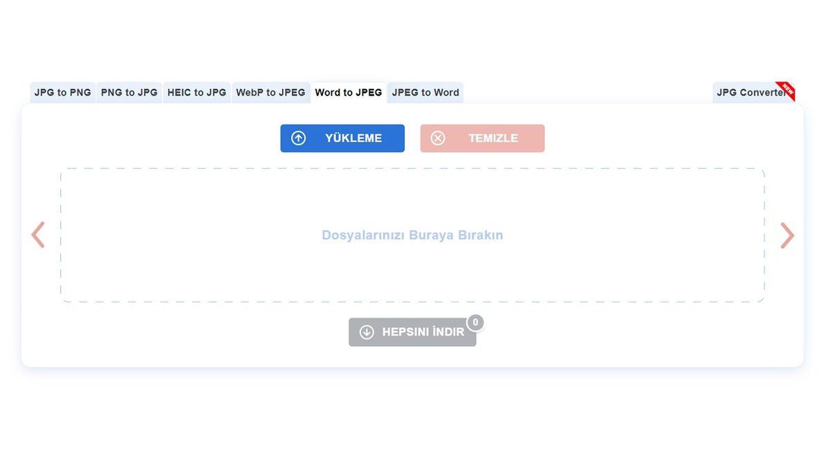 Herhangi Bir Program İndirmeden, Ücretsiz Word - JPG Çevirme Nasıl Yapılır?