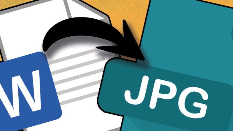 Herhangi Bir Program İndirmeden, Ücretsiz Word - JPG Çevirme Nasıl Yapılır?