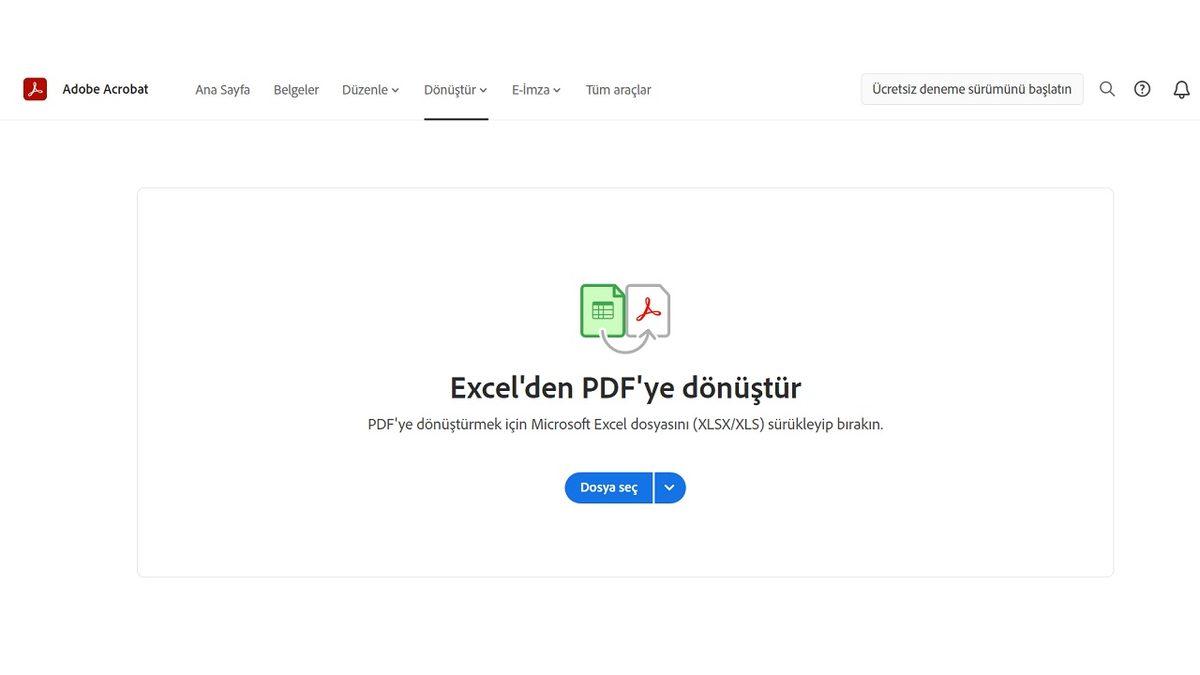 Tek Bir Program İndirmeden Ücretsiz XLS - PDF Çevirme Nasıl Yapılır?