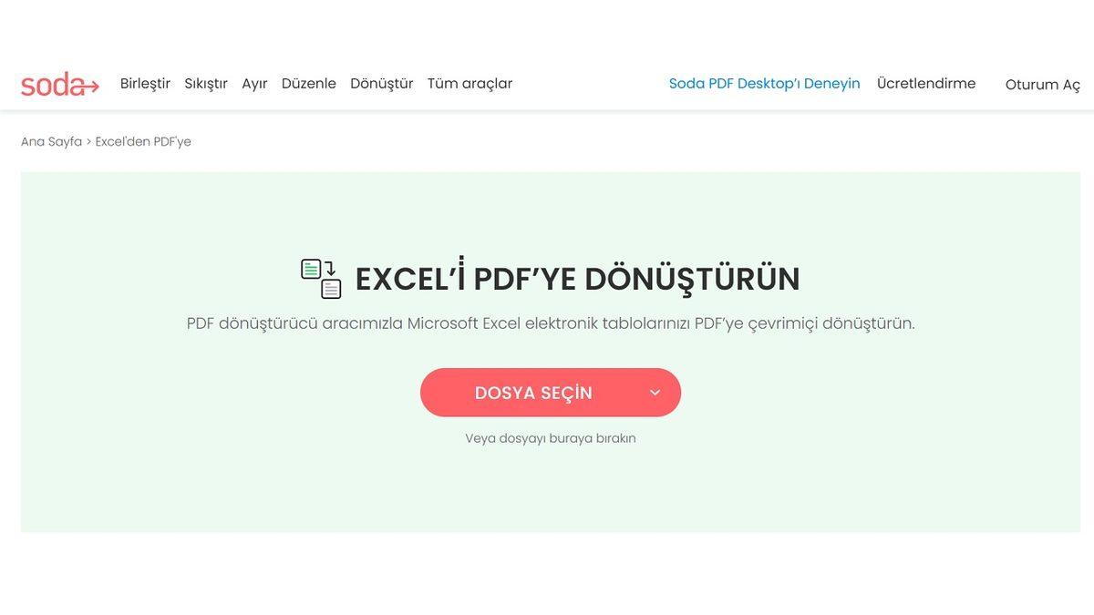 Tek Bir Program İndirmeden Ücretsiz XLS - PDF Çevirme Nasıl Yapılır?