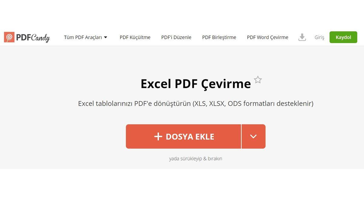 Tek Bir Program İndirmeden Ücretsiz XLS - PDF Çevirme Nasıl Yapılır?