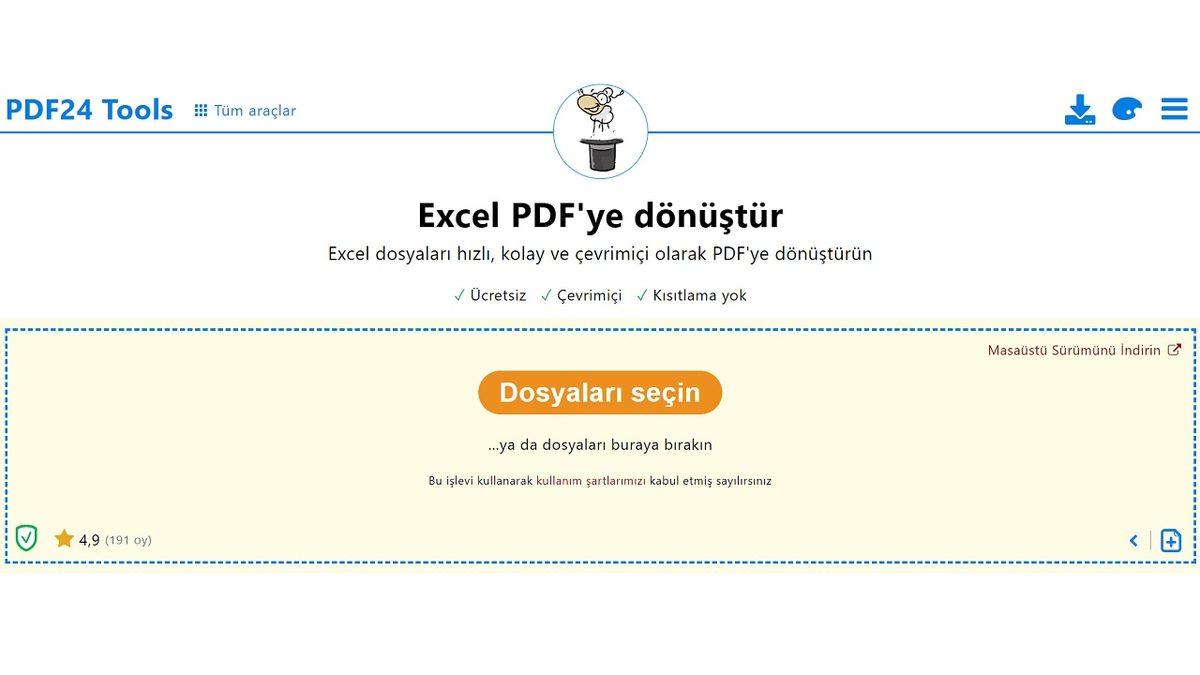 Tek Bir Program İndirmeden Ücretsiz XLS - PDF Çevirme Nasıl Yapılır?