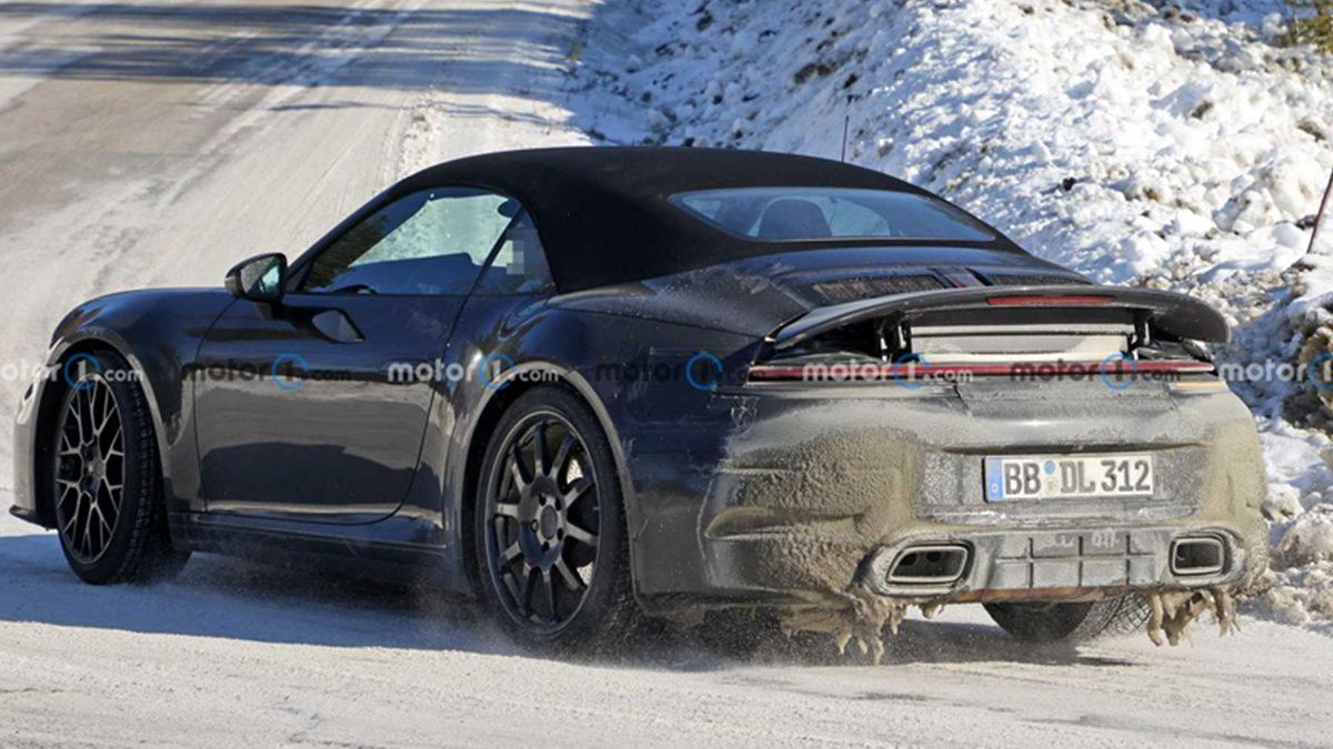 Makyajlı Porsche 911 Cabrio Sürüş Testlerinde Görüntülendi: Yeni Otoban Faresi! (Video)