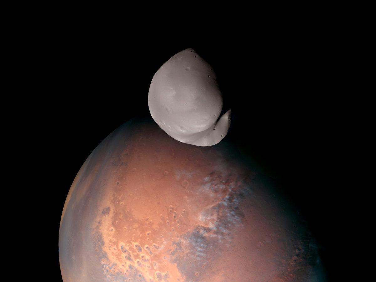 Mars’ın Minik Uydusu Deimos’un Şimdiye Kadarki En Net Fotoğrafı Çekildi