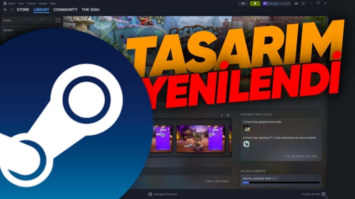 Steam’in Tasarımı Baştan Aşağı Değişti: Tek Ekranda Hem Oyun Oynayıp Hem Film İzleyebileceksiniz!