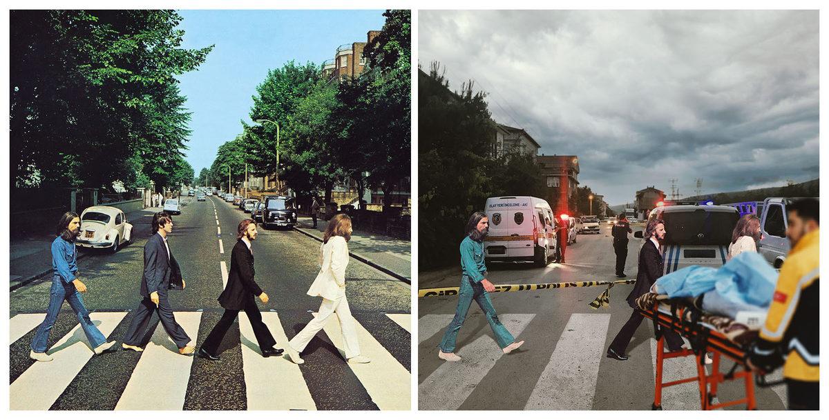 Dünyaca Ünlü Albüm Kapakları Türkiye’den Çıkmış Olsaydı Nasıl Görünürdü? The Beatles Vefat...