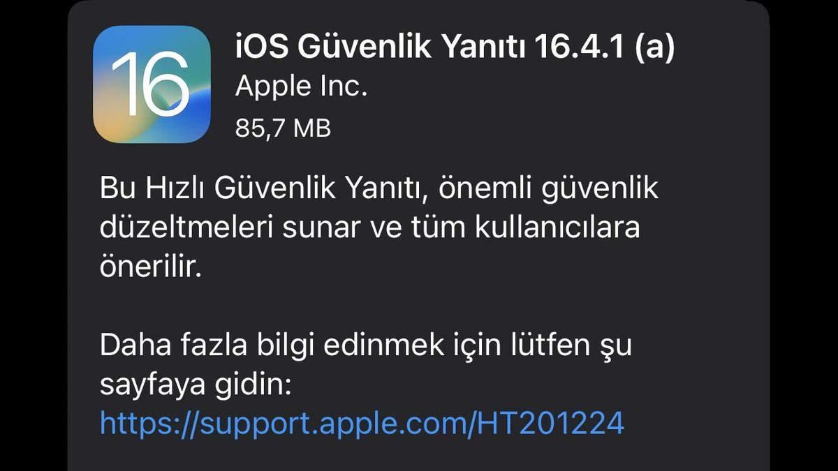 Apple, iPhone, iPad ve MacBook’lar İçin İlk Kez ’Acil Güvenlik Güncellemesi’ Yayınladı