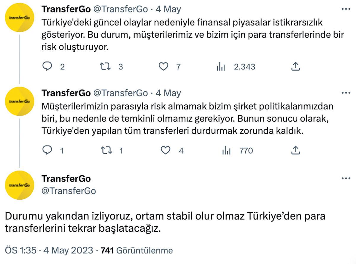 PayPal Alternatifi Wise ve TransferGo, Türkiye’deki İşlemleri Durdurdu
