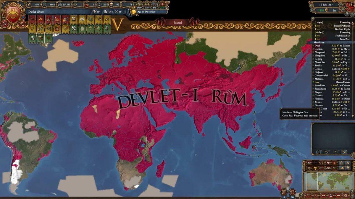 Europa Universalis 4’te Osmanlı’nın ‘Aşırı Güçlü’ Olması Oyuncuları Çileden Çıkarıyor!