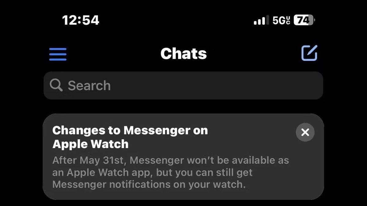 Facebook Messenger, Apple Watch Uygulaması Kaldırılıyor