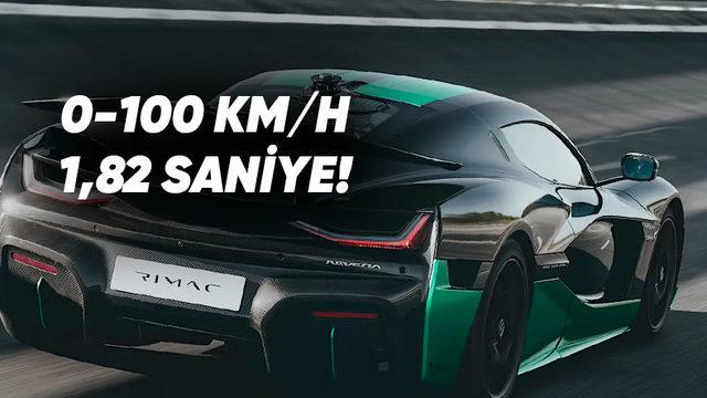 Uçak Gibi Elektrikli Otomobil Rimac Nevera, Bir Günde 23 Hız Rekoru Kırdı