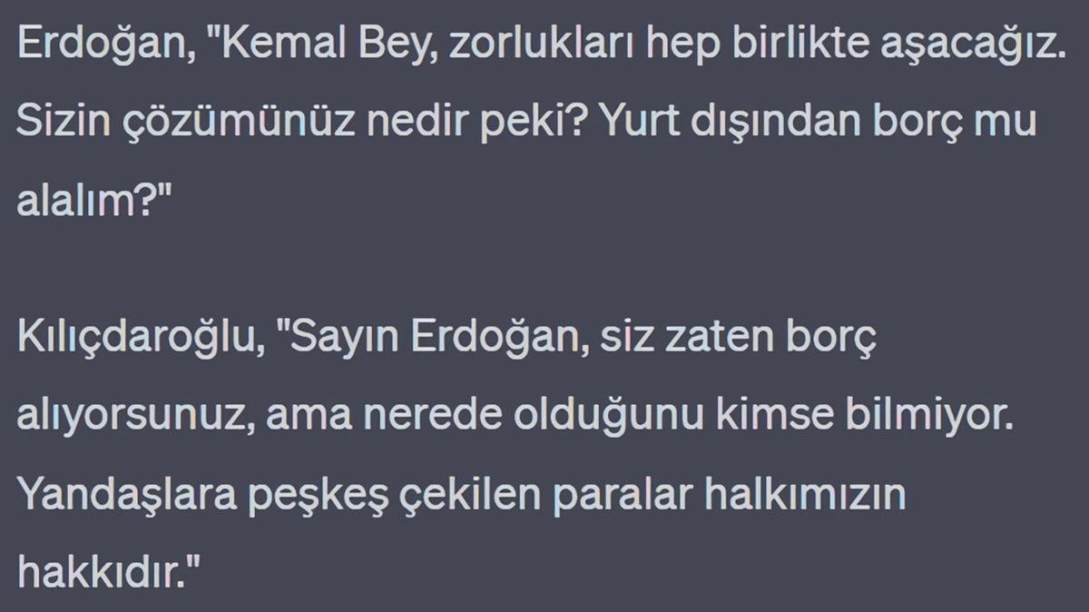 Kılıçdaroğlu ile Erdoğan’ı Yapay Zekâ Aracılığıyla Bir Araya Getirdik: İşte Tartışma Programındaki Hararetli Diyalogları...