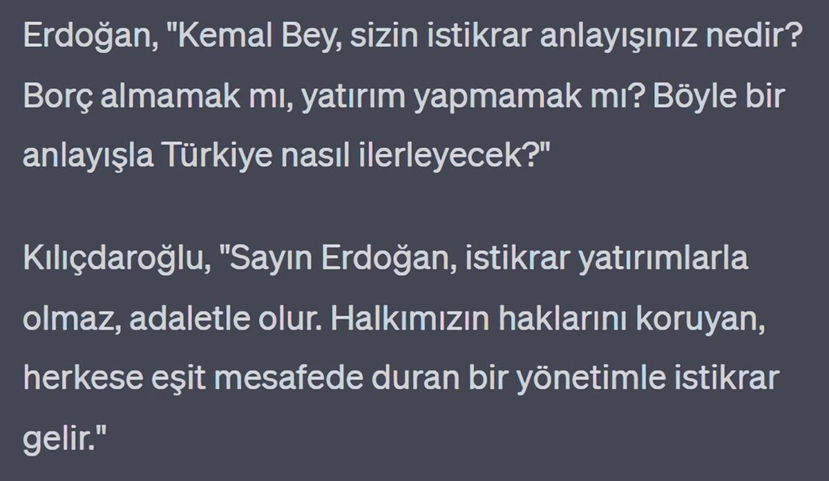 Kılıçdaroğlu ile Erdoğan’ı Yapay Zekâ Aracılığıyla Bir Araya Getirdik: İşte Tartışma Programındaki Hararetli Diyalogları...