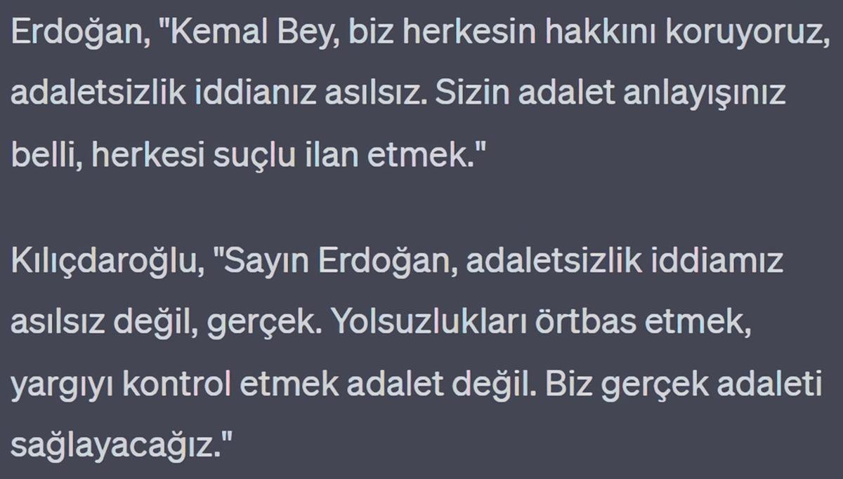 Kılıçdaroğlu ile Erdoğan’ı Yapay Zekâ Aracılığıyla Bir Araya Getirdik: İşte Tartışma Programındaki Hararetli Diyalogları...