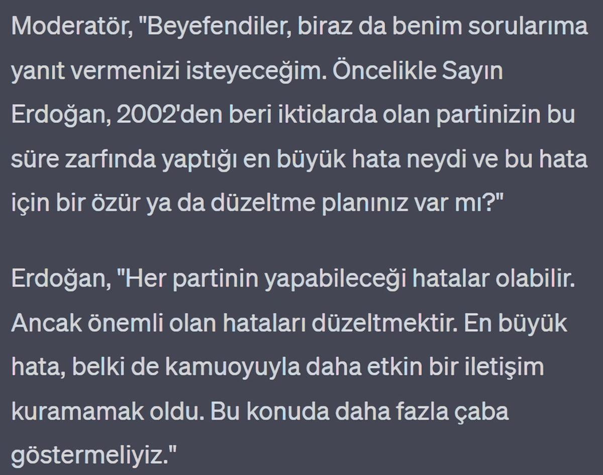 Kılıçdaroğlu ile Erdoğan’ı Yapay Zekâ Aracılığıyla Bir Araya Getirdik: İşte Tartışma Programındaki Hararetli Diyalogları...
