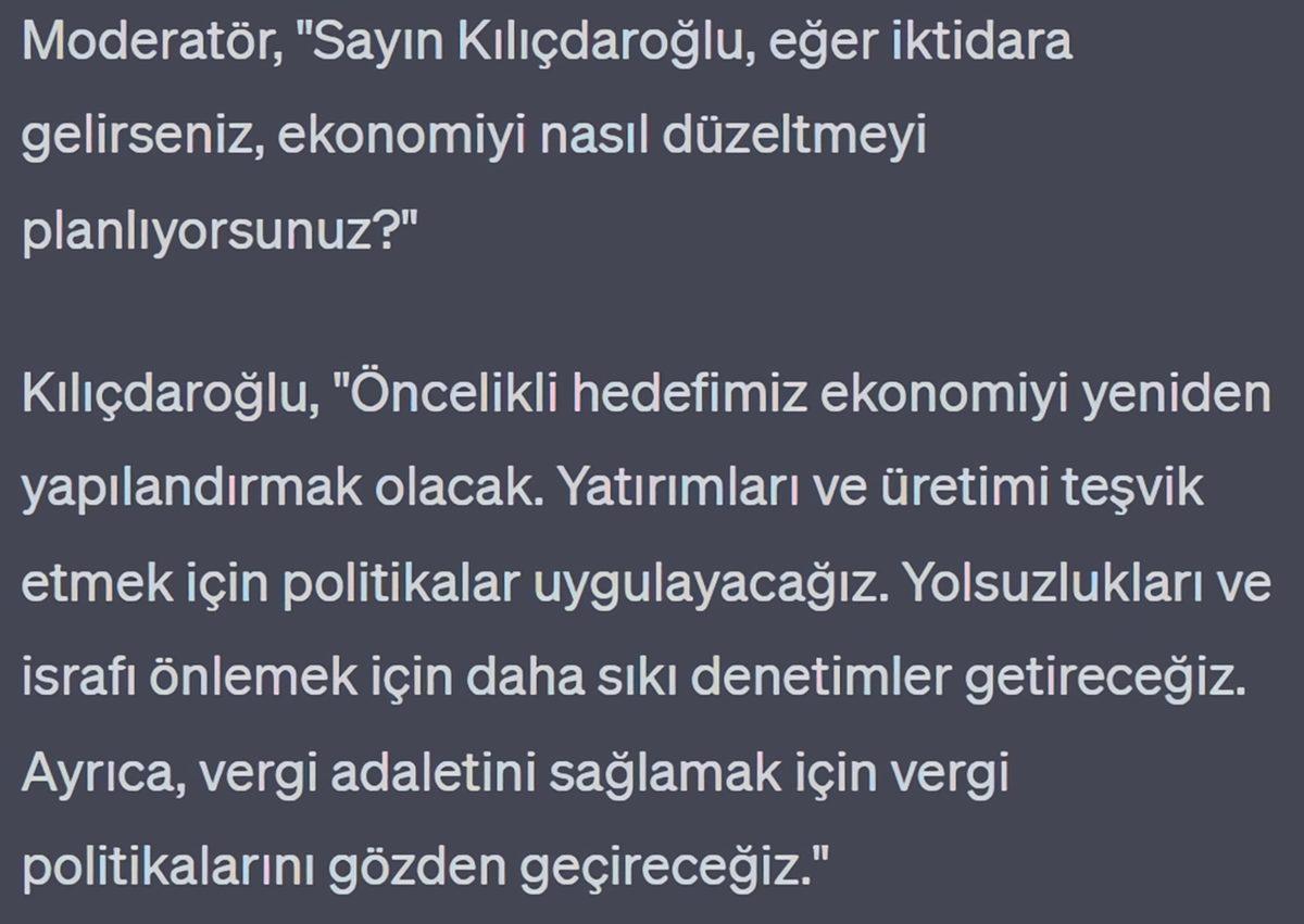 Kılıçdaroğlu ile Erdoğan’ı Yapay Zekâ Aracılığıyla Bir Araya Getirdik: İşte Tartışma Programındaki Hararetli Diyalogları...